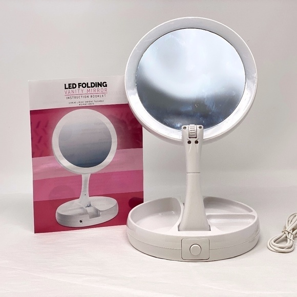Vanity Mirror Other - 10x Magnifying Folding Vanity Mirror w/LED Lights
